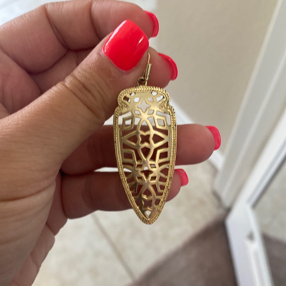 Kendra Scott gold earrings